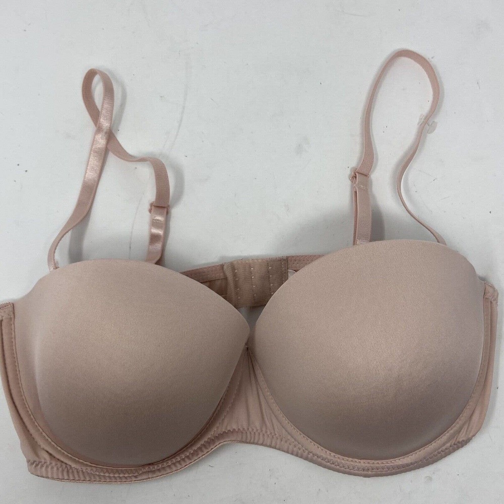 BCBG Generation Pink Underwired Push-Up Padded T Shirt Bra Sz 38D